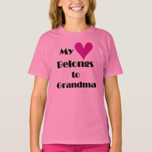 Camiseta Mi corazón pertenece a la abuela