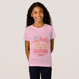 Camiseta Mi Corazón Pertenece A La Abuela