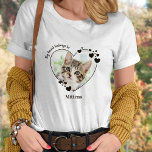 Camiseta Mi Corazón Pertenece A La Foto Personalizada De Ga<br><div class="desc">¡Lleva a tu mejor amigo con todas partes que vayas con esta camiseta de personalizado mascota! ¡Debe tener por cada amante de los gatos, mamá de los gatos y papá de los gatos! Un giro divertido en Amo a mi gato, esta frase de la camisa "Mi corazón pertenece a" ......</div>