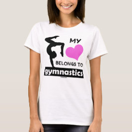 Camiseta Mi corazón pertenece a la gimnasia