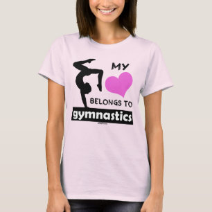 Camiseta Mi corazón pertenece a la gimnasia