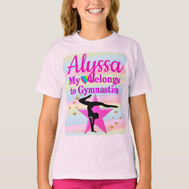 CAMISETA MI CORAZÓN PERTENECE A LA GIMNASIA