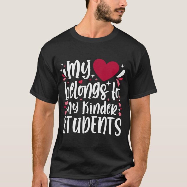 Camiseta Mi corazón pertenece a la guardería infantil de mi (Anverso)