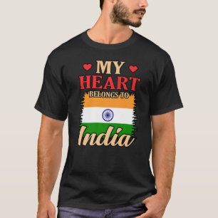 Camiseta Mi Corazón Pertenece A La India