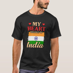 Camiseta Mi Corazón Pertenece A La India