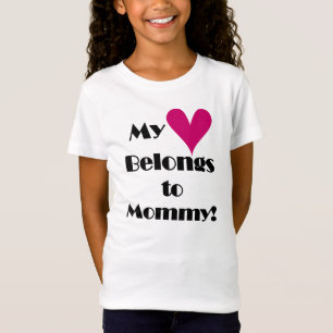 Camiseta Mi corazón pertenece a la mamá