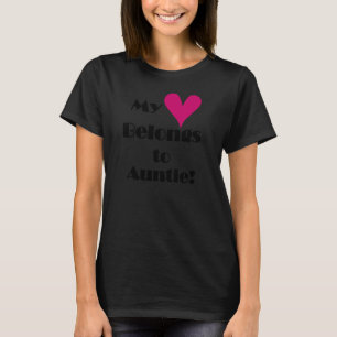 Camiseta Mi corazón pertenece a la tía