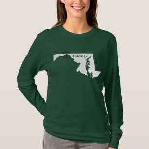 Camiseta Mi Corazón Pertenece A Maryland