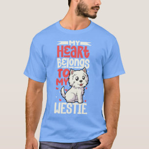 Camiseta Mi corazón pertenece a mi West Highland Terrier