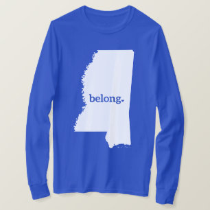 Camiseta Mi Corazón Pertenece A Misisipi, Orgullo Estatal