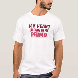 Camiseta Mi Corazón Pertenece A Primo Funny El día de San V