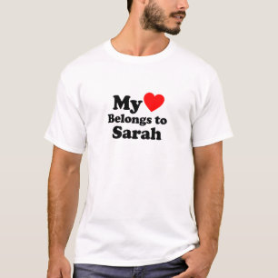 Camiseta Mi corazón pertenece a Sarah