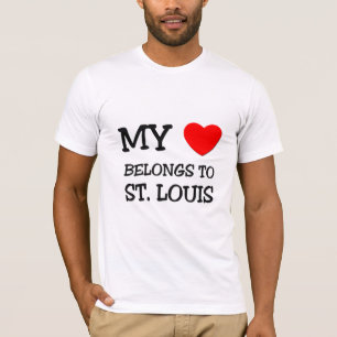 Camiseta Mi corazón pertenece a ST. LOUIS