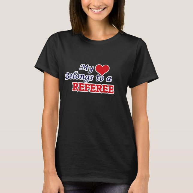 Camiseta Mi corazón pertenece a un árbitro (Anverso)