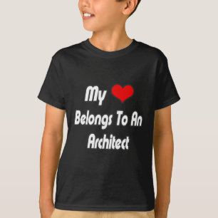 Camiseta Mi Corazón Pertenece A Un Arquitecto