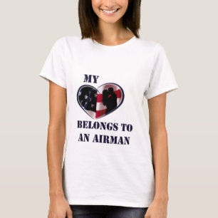 Camiseta Mi corazón pertenece a un aviador