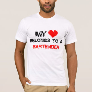 Camiseta Mi Corazón Pertenece A Un Barman