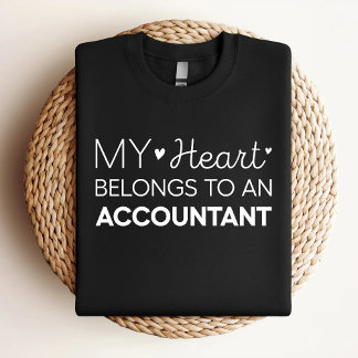 Camiseta Mi Corazón Pertenece A Un Contable Contable