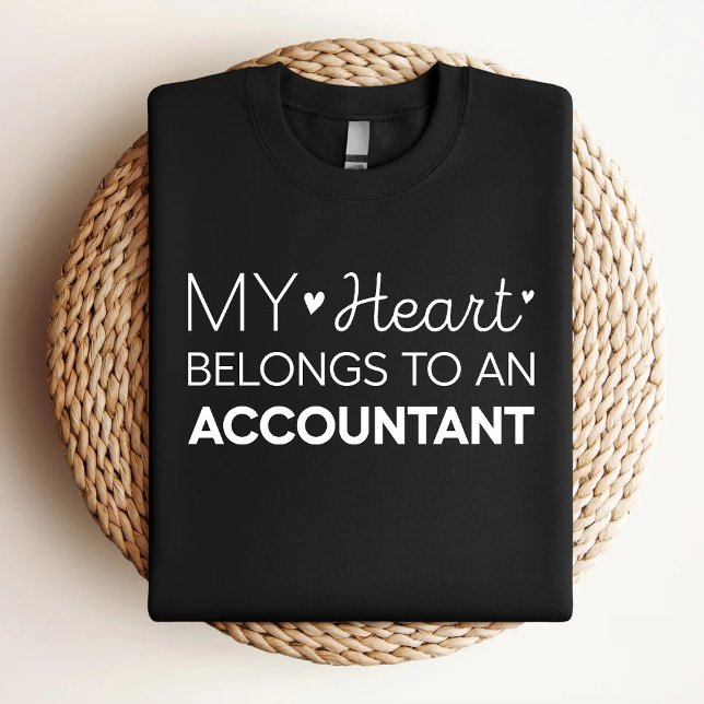Camiseta Mi Corazón Pertenece A Un Contable Contable (Subido por el creador)