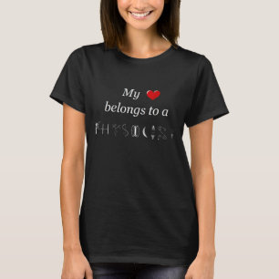 Camiseta Mi corazón pertenece a un físico