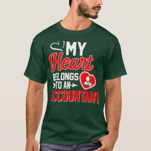 Camiseta Mi Corazón Pertenece A Un Funny Contable