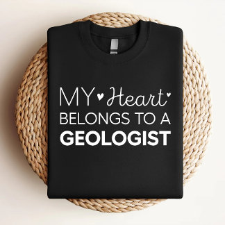 Camiseta Mi Corazón Pertenece A Un Geólogo Lindo Geólogo