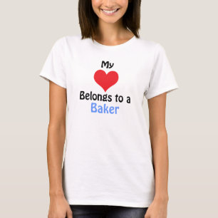 Camiseta Mi corazón pertenece a un panadero