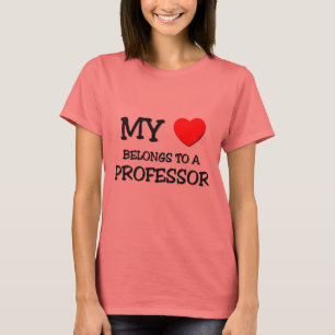 Camiseta Mi corazón pertenece a un PROFESOR