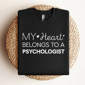 Camiseta Mi Corazón Pertenece A Un Psicólogo Psicólogo Cute