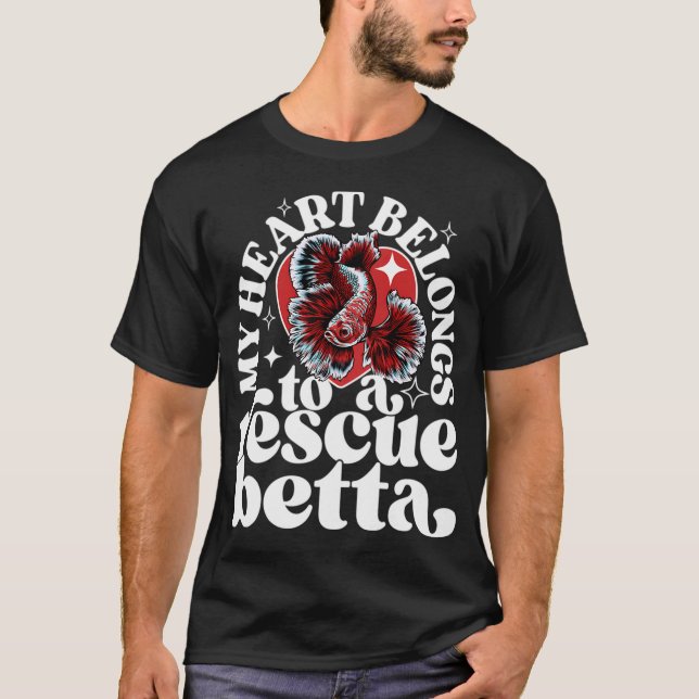 Camiseta Mi corazón pertenece a un refugio de rescate de pe (Anverso)