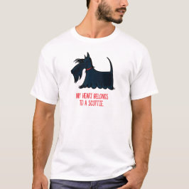 Camiseta Mi corazón pertenece a un Scottie.