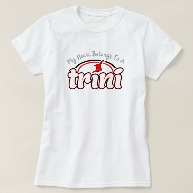 Camiseta Mi corazón pertenece a un Trini (Diseño del anverso)