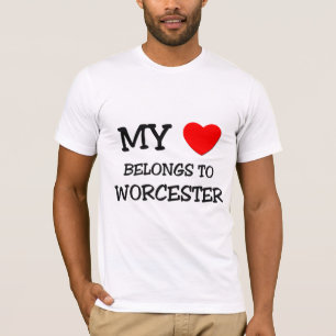 Camiseta Mi corazón pertenece a WORCESTER