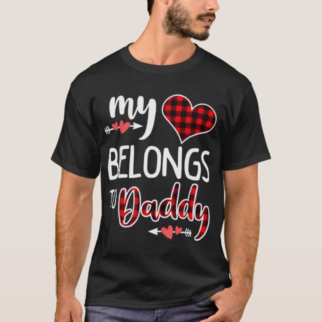 Camiseta Mi corazón pertenece al día de San Valentín del co (Anverso)
