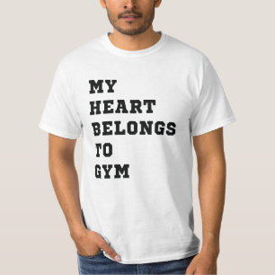 Camiseta Mi corazón pertenece al gimnasio