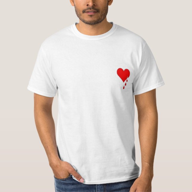 Camiseta Mi corazón sangra… (Anverso)