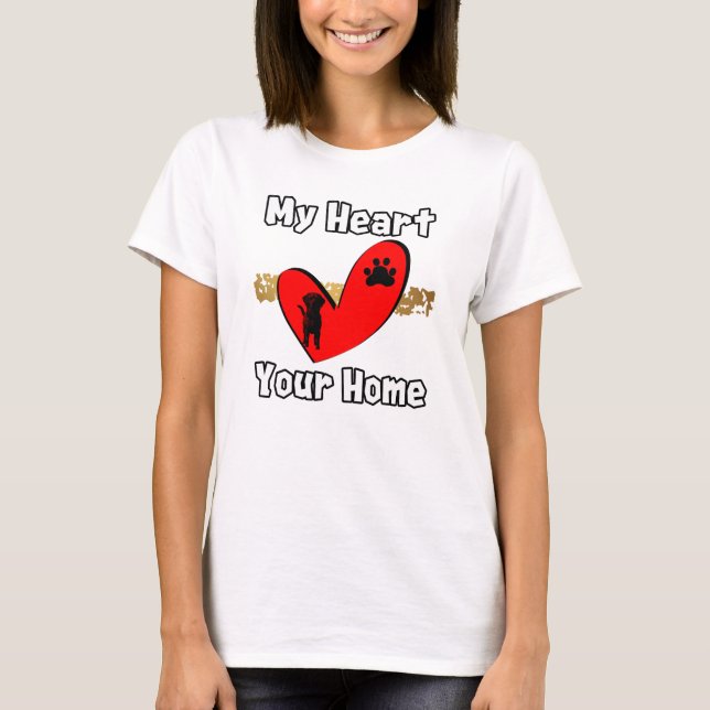 Camiseta Mi Corazón, Tu Hogar (Anverso)