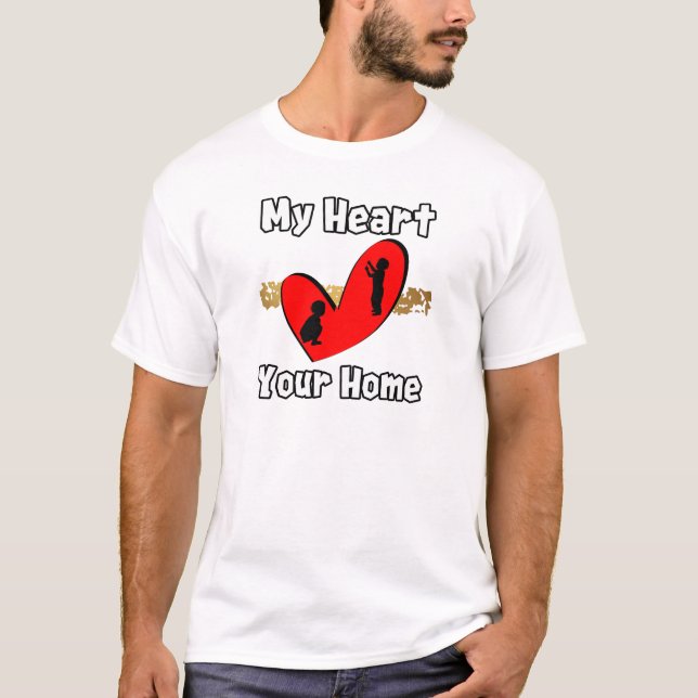 Camiseta Mi Corazón, Tu Hogar (Anverso)
