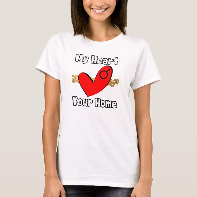 Camiseta Mi Corazón, Tu Hogar (Anverso)
