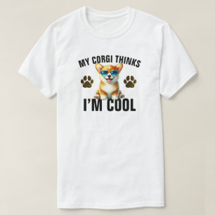 Camiseta Mi Corgi Cree Que Soy Genial