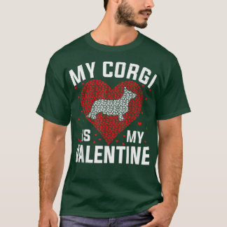 Camiseta Mi Corgi Es Mi Chica De Niños Día de San Valentín 