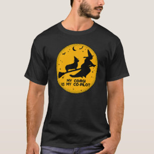 Camiseta Mi Corgi Es Mi Copiloto Halloween