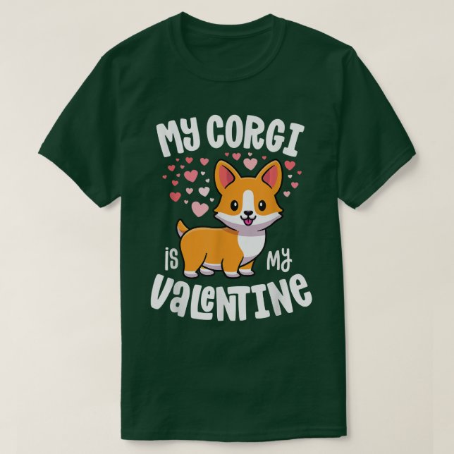Camiseta Mi Corgi Es Mi Perro Valentino Amante De Kawaii Va (Diseño del anverso)