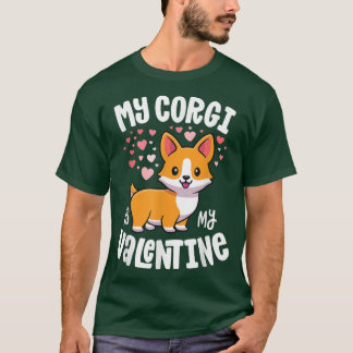 Camiseta Mi Corgi Es Mi Perro Valentino Amante De Kawaii Va