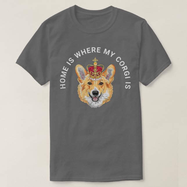 Camiseta mi Corgi está en casa  (Diseño del anverso)
