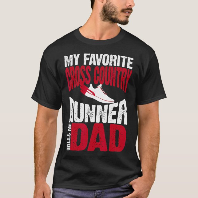 Camiseta Mi corredor favorito de travesía me llama papá (Anverso)
