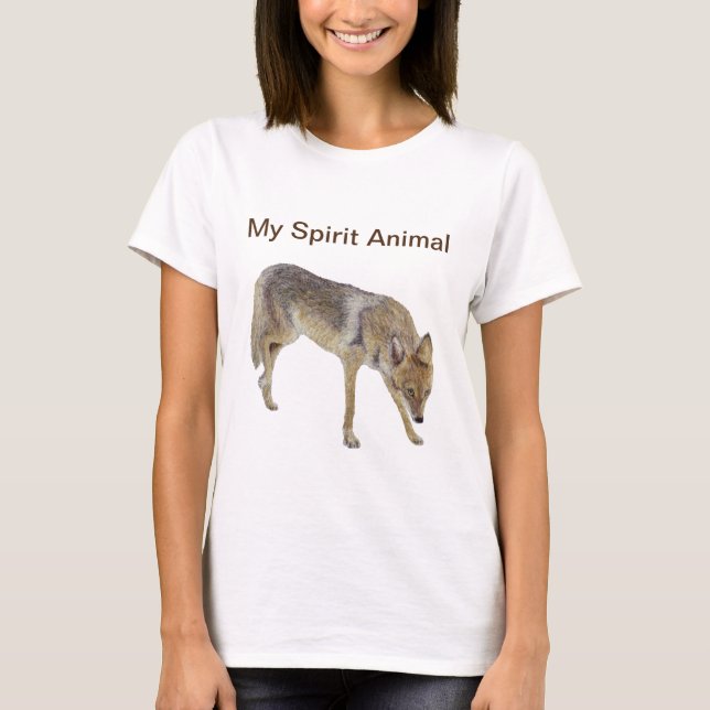 Camiseta Mi coyote animal espiritual (Anverso)