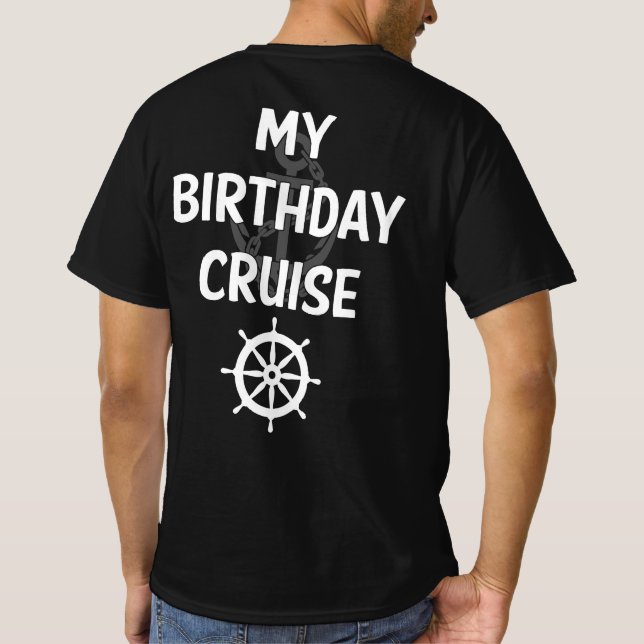 Camiseta Mi crucero de cumpleaños (Reverso)