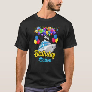 Camiseta Mi crucero de cumpleaños Tr barco festivo