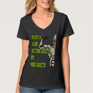 Camiseta Mi Cuerpo Es Una Máquina Que Convierte Cigarrillos